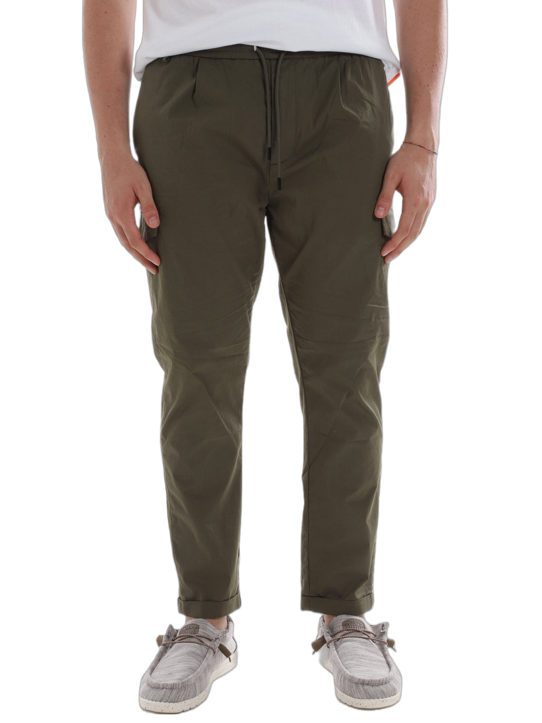 Pantaloni Verde Borgoni Milano