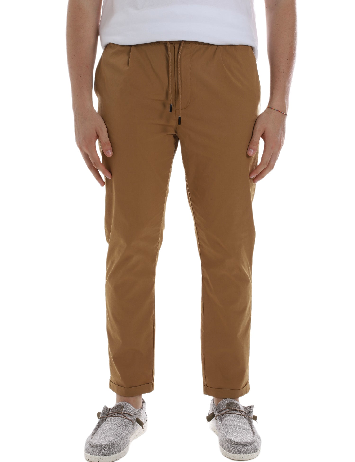 Pantaloni Marrone Borgoni Milano