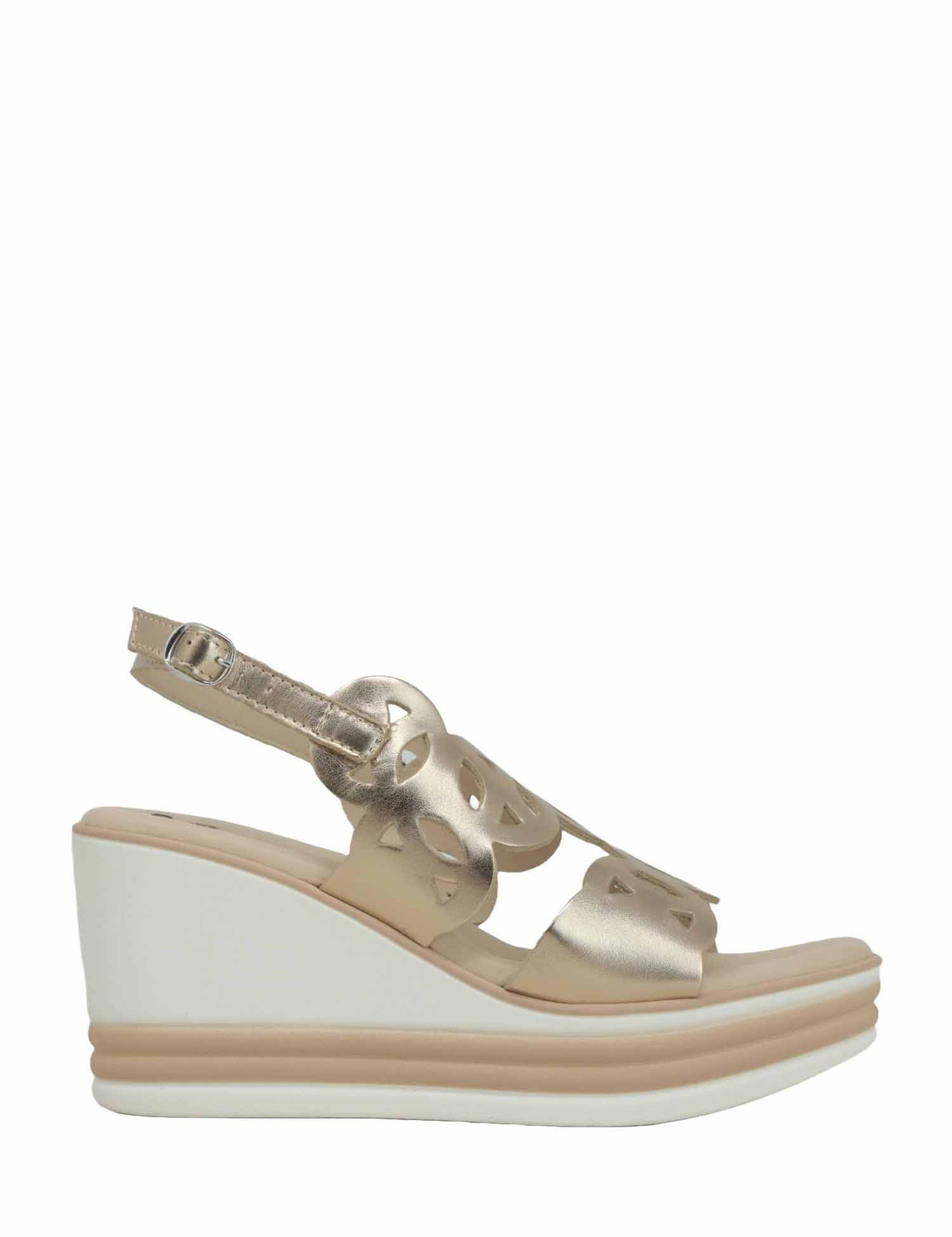 Sandali zeppa Bronzo Susimoda