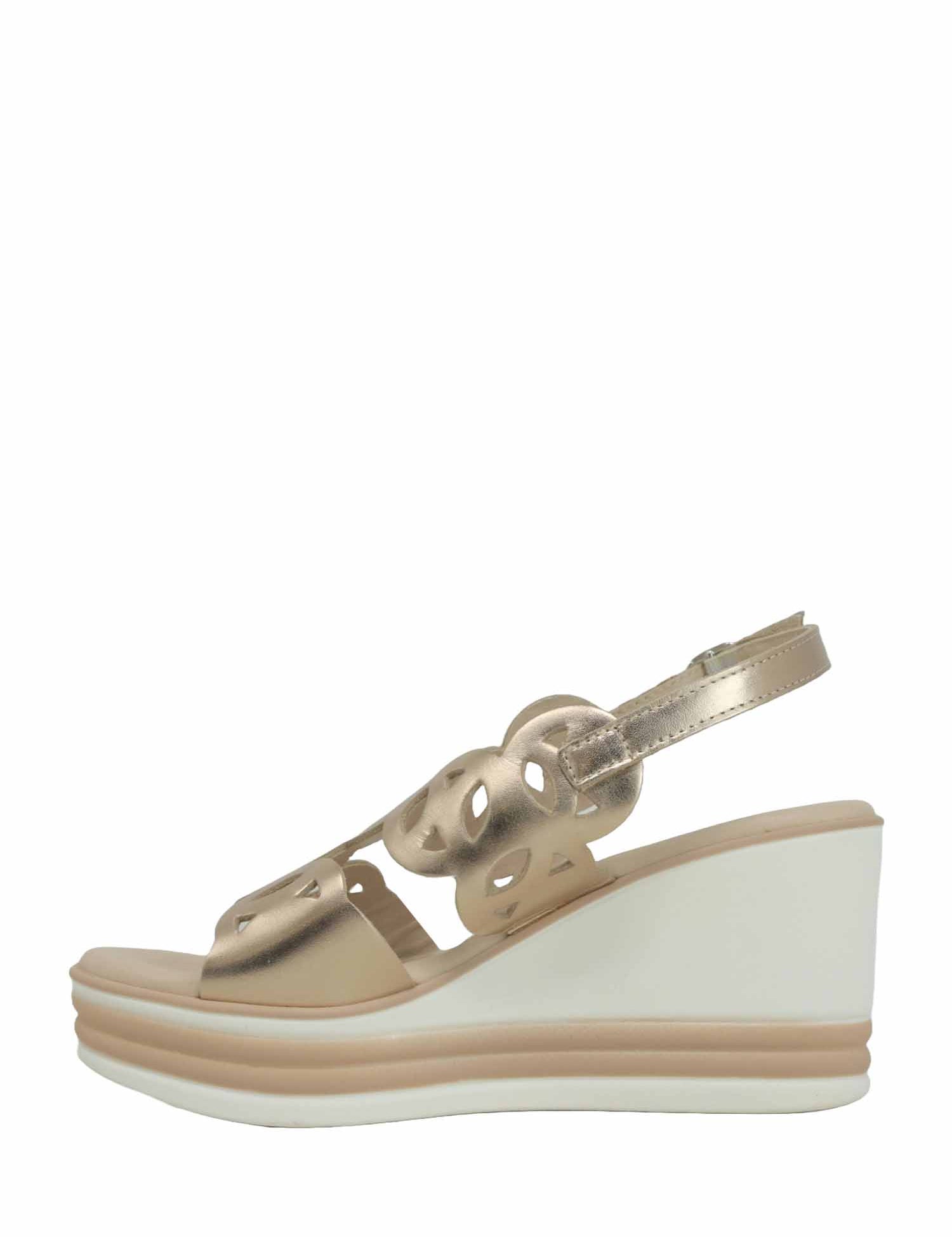 Sandali zeppa Bronzo Susimoda