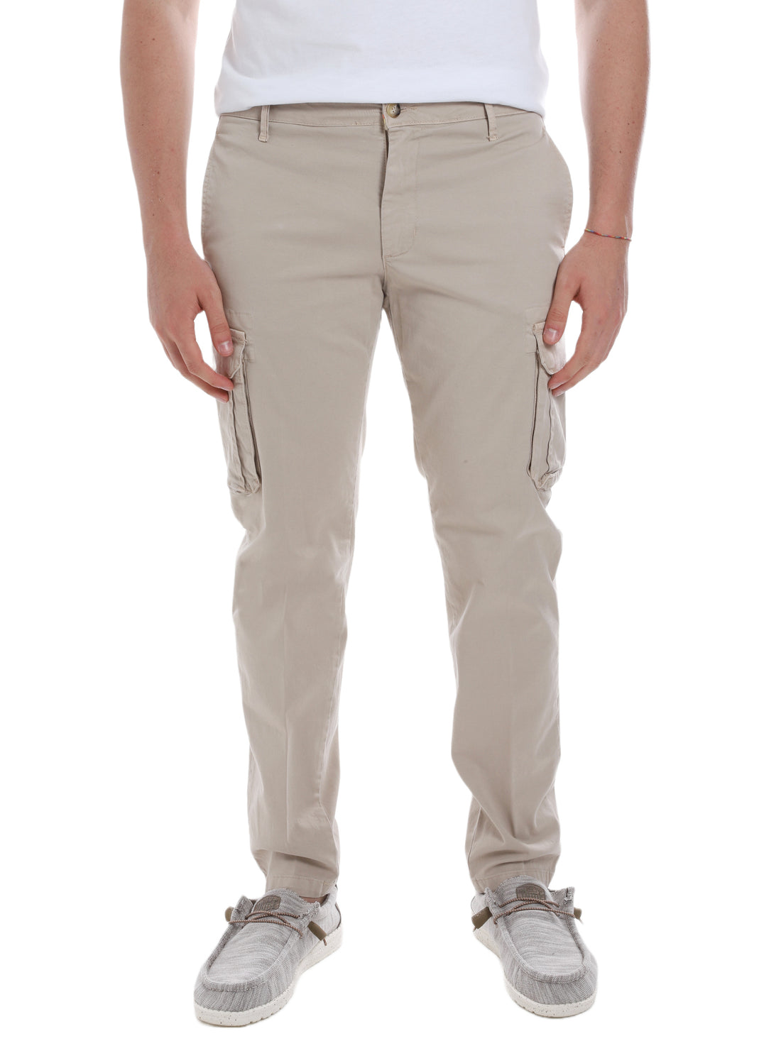 Pantaloni Beige Borgoni Milano