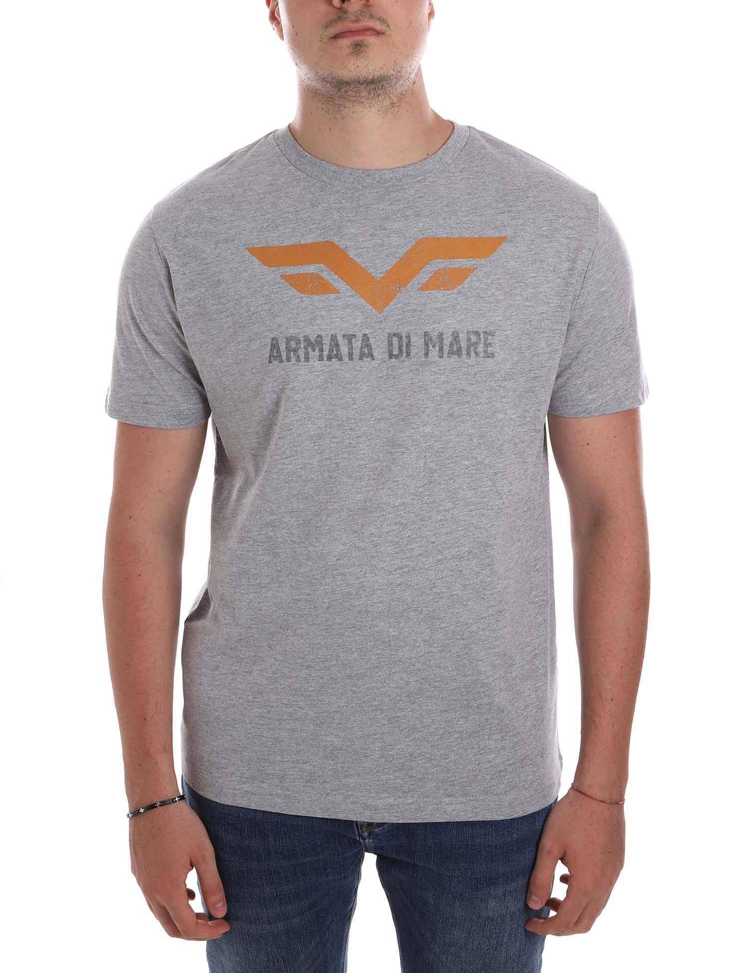 T-shirt Grigio Armata Di Mare