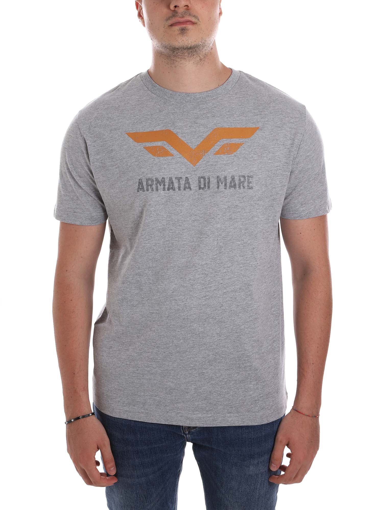 T-shirt Grigio Armata Di Mare