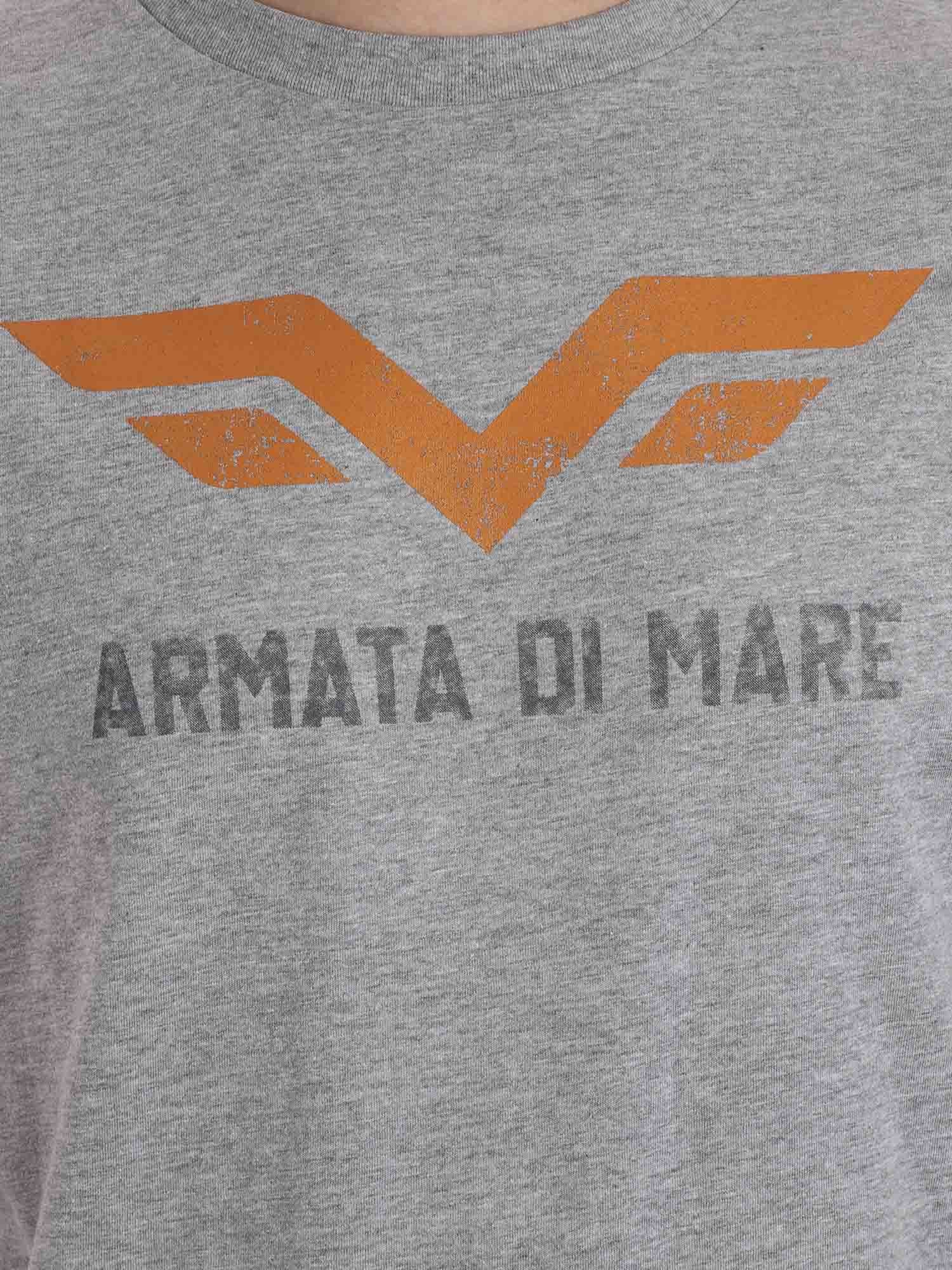 T-shirt Grigio Armata Di Mare
