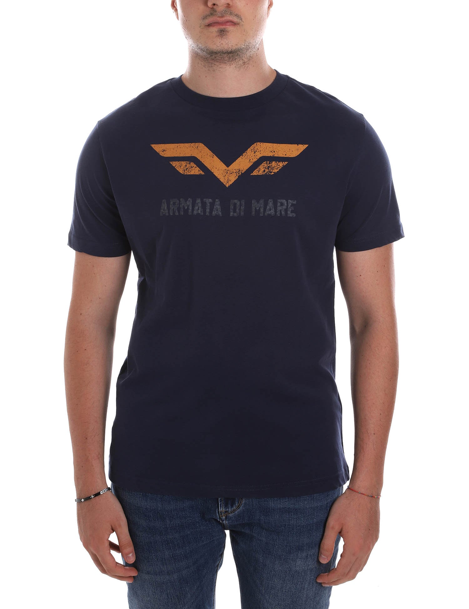 T-shirt Blu Scuro Armata Di Mare