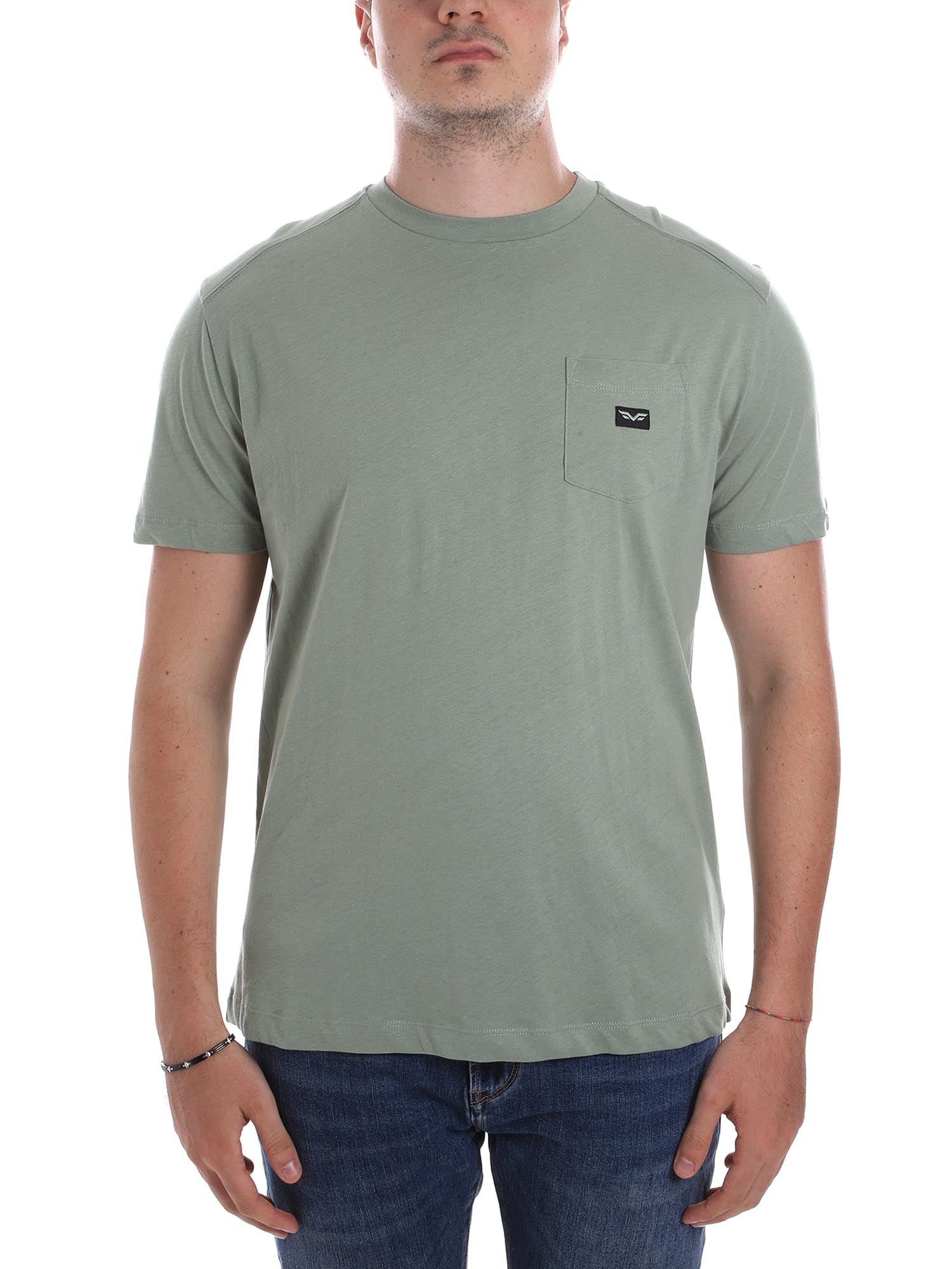 T-shirt Verde Armata Di Mare
