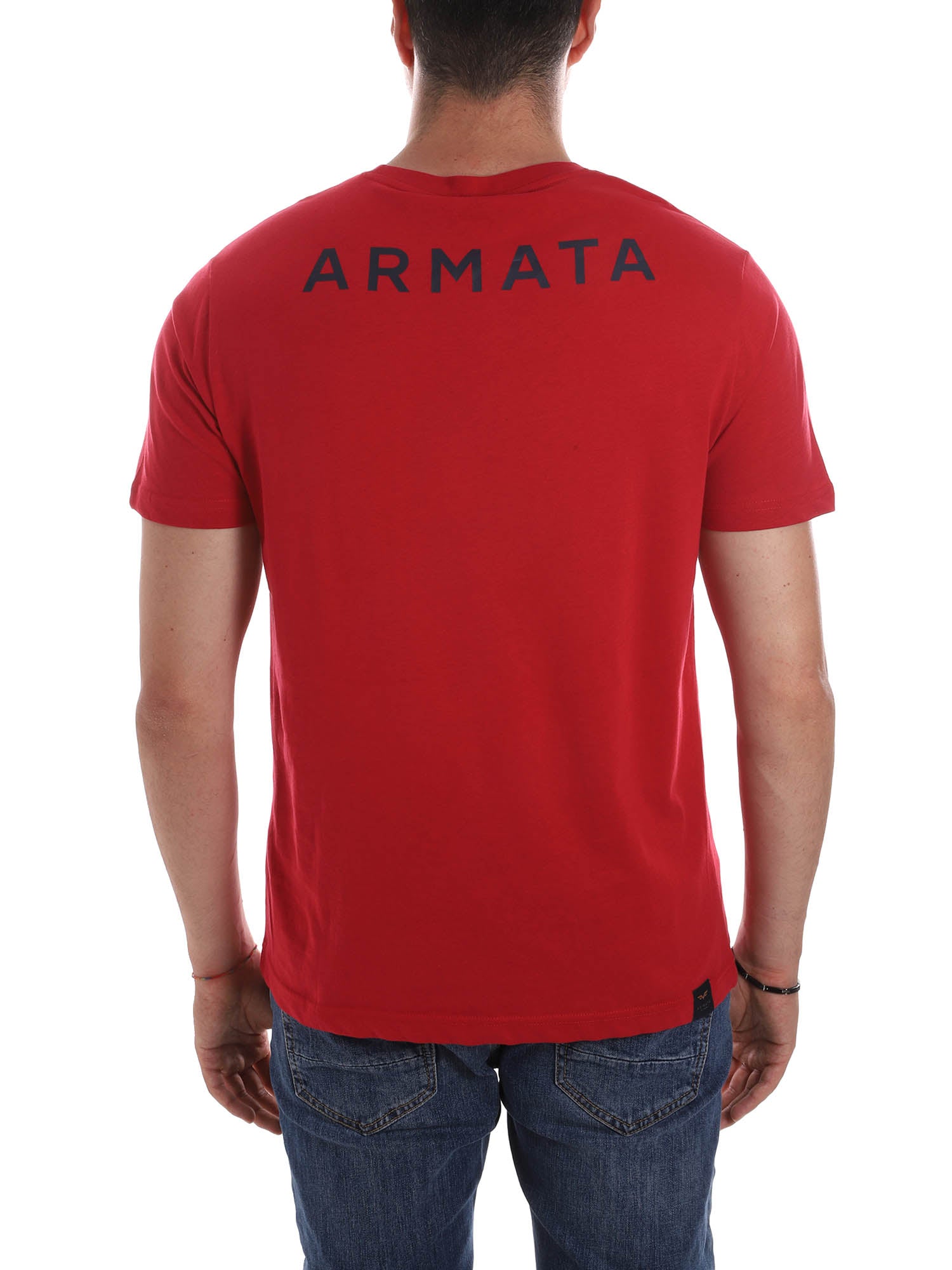 T-shirt Rosso Armata Di Mare