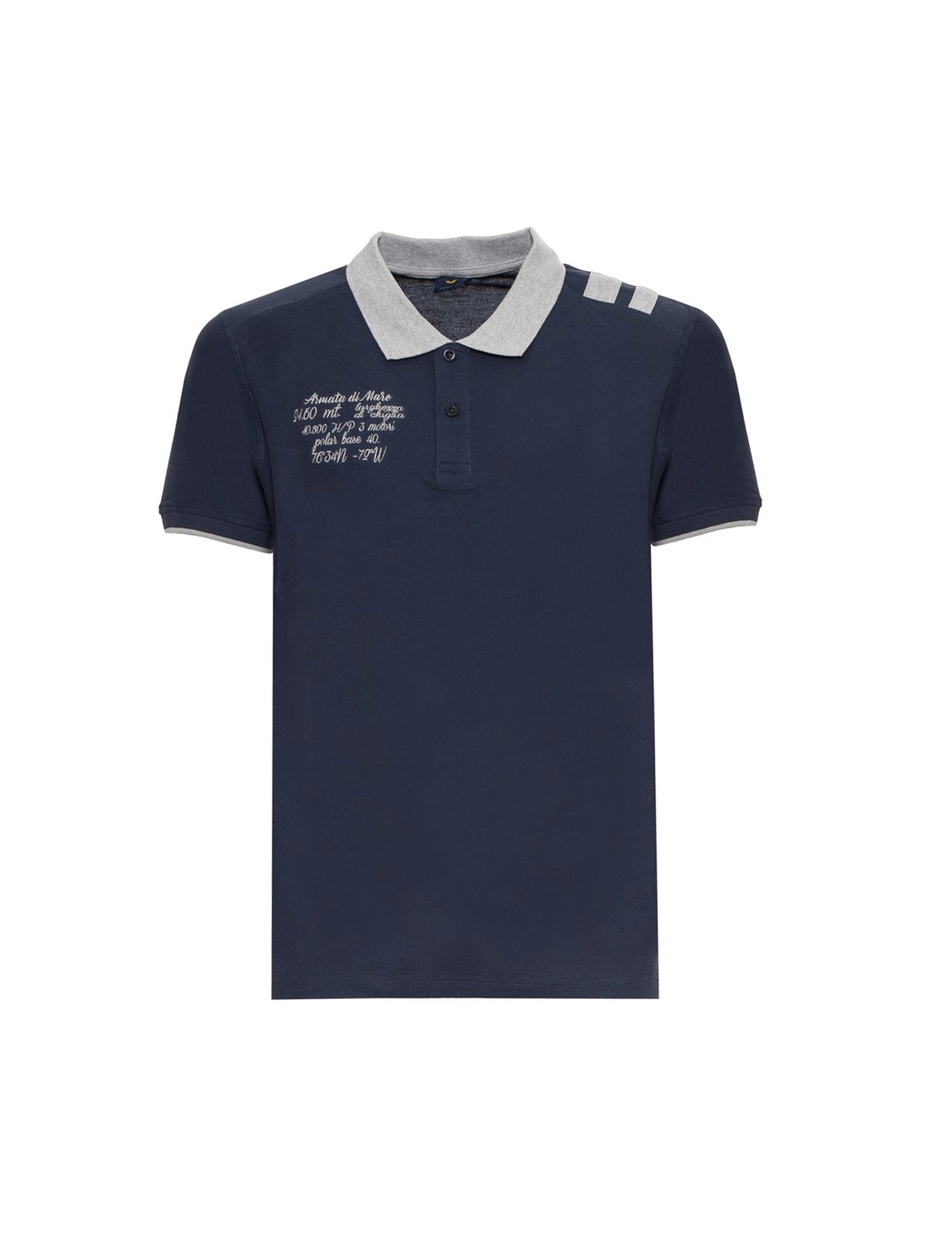 Polo Blu Scuro Armata Di Mare