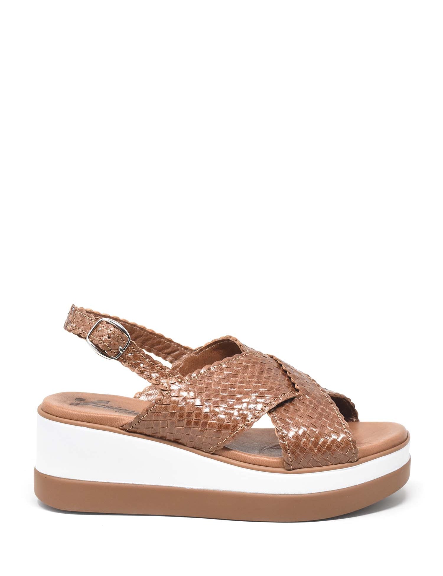 Sandali zeppa Marrone Susimoda