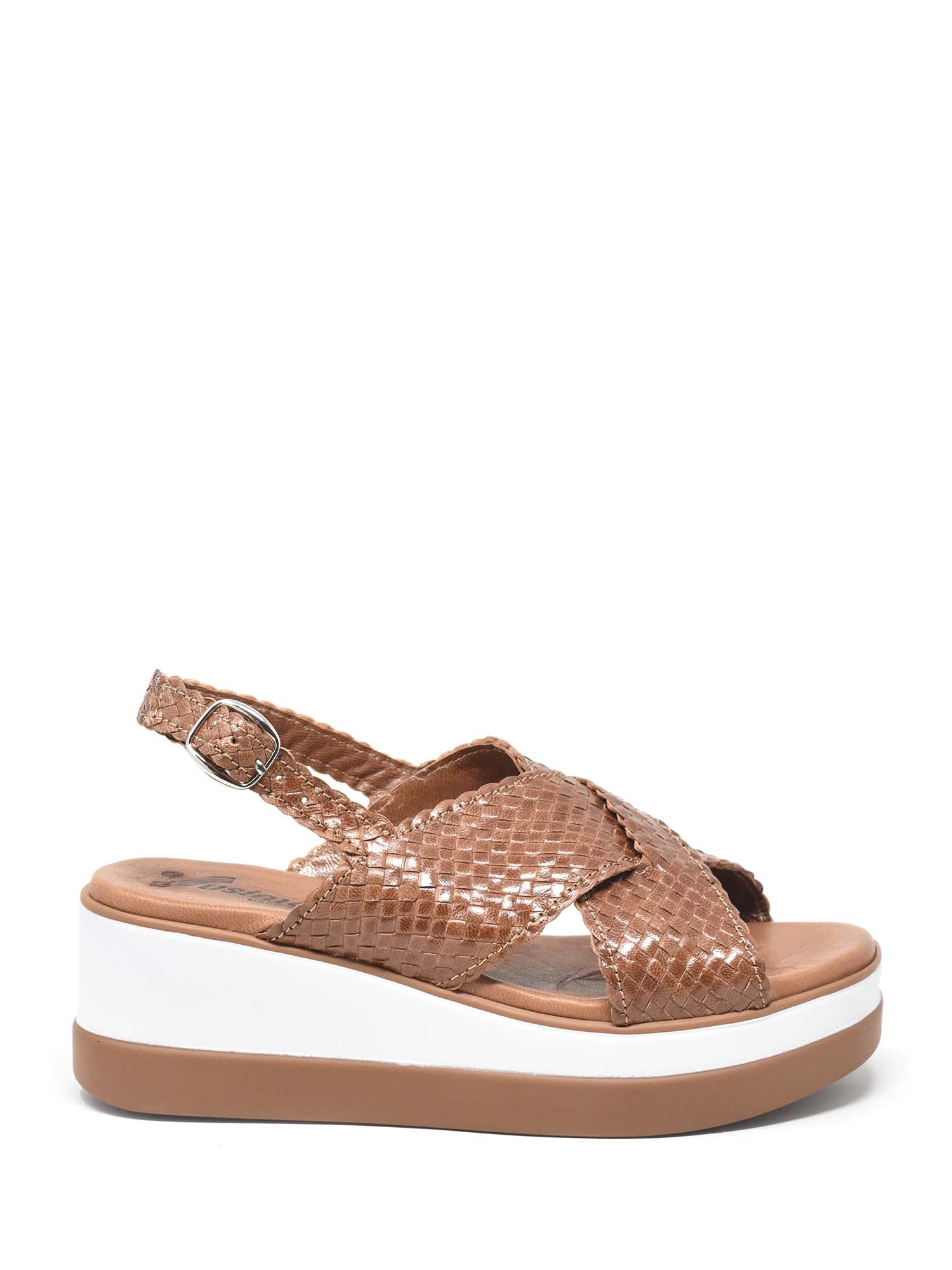 Sandali zeppa Marrone Susimoda