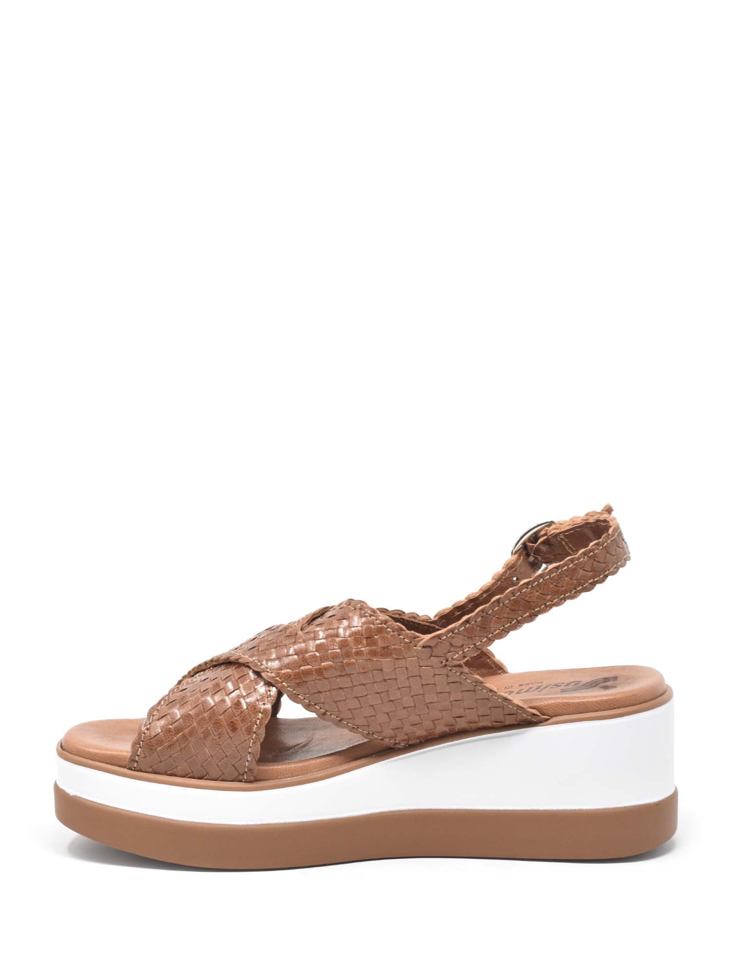 Sandali zeppa Marrone Susimoda