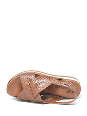 Sandali zeppa Marrone Susimoda