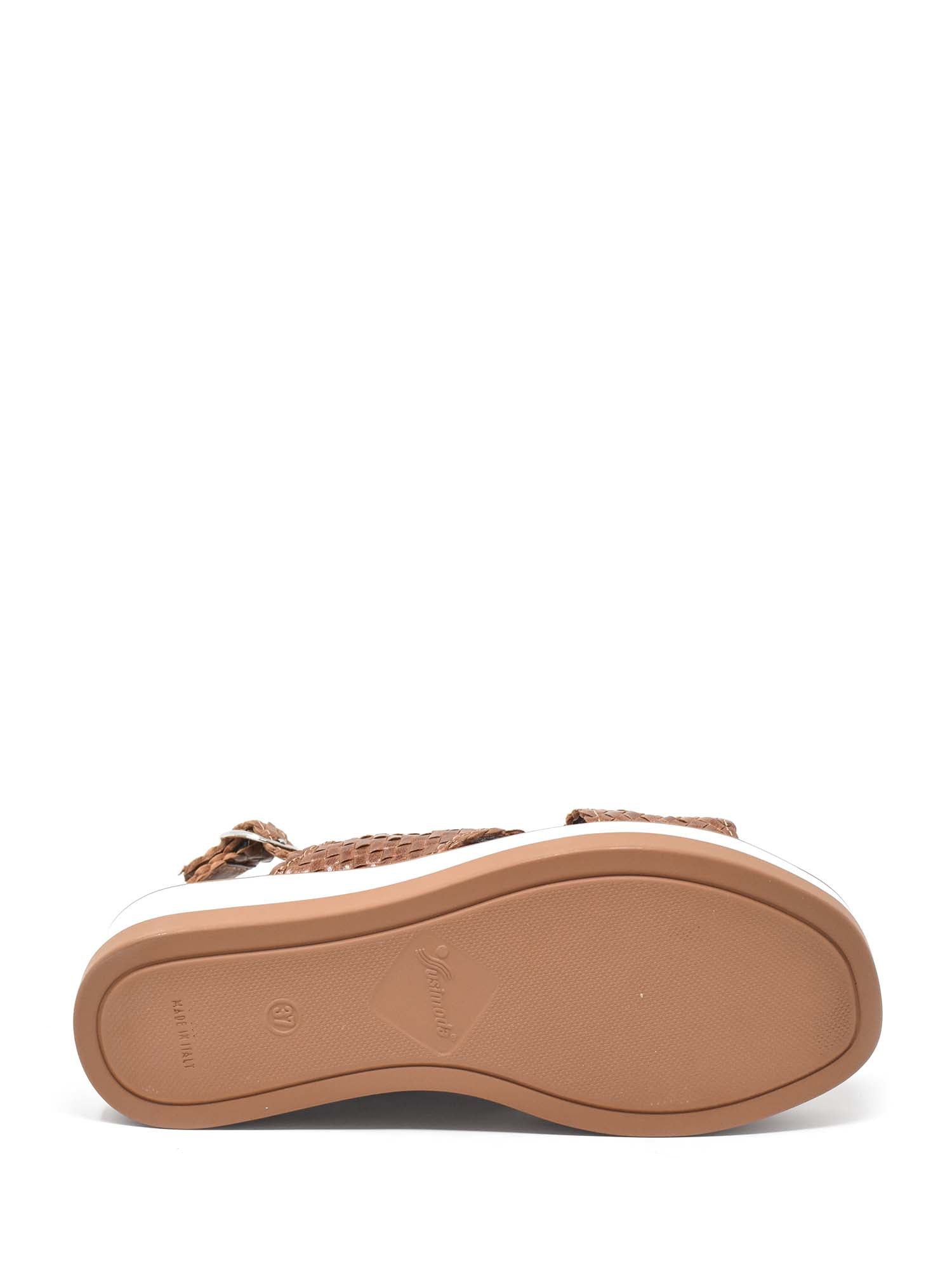 Sandali zeppa Marrone Susimoda