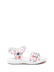 Sandali con strappi Bianco Rosa Lumberjack