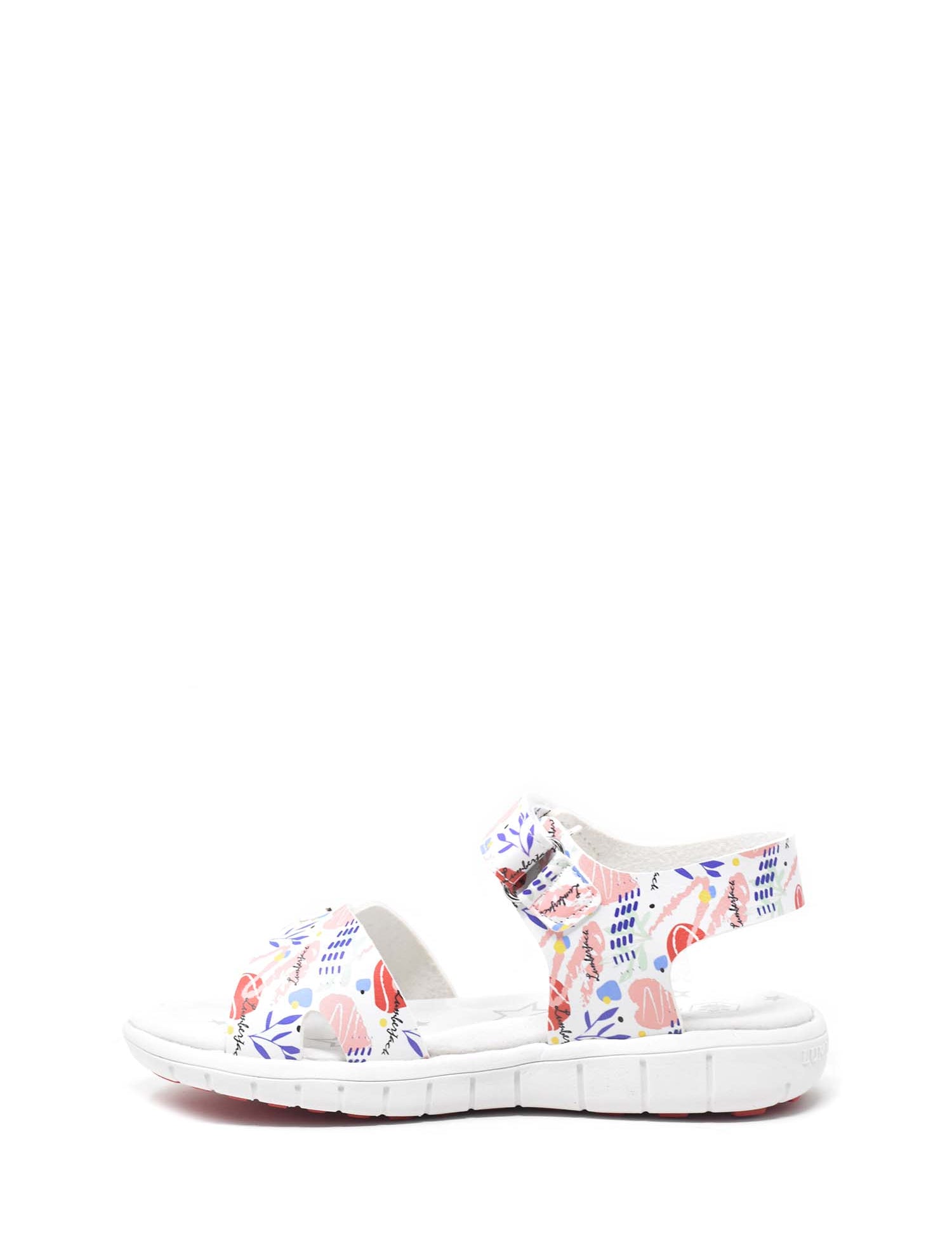 Sandali con strappi Bianco Rosa Lumberjack