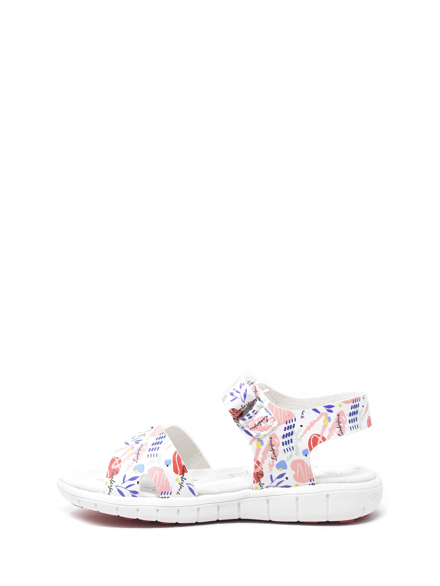 Sandali con strappi Bianco Rosa Lumberjack