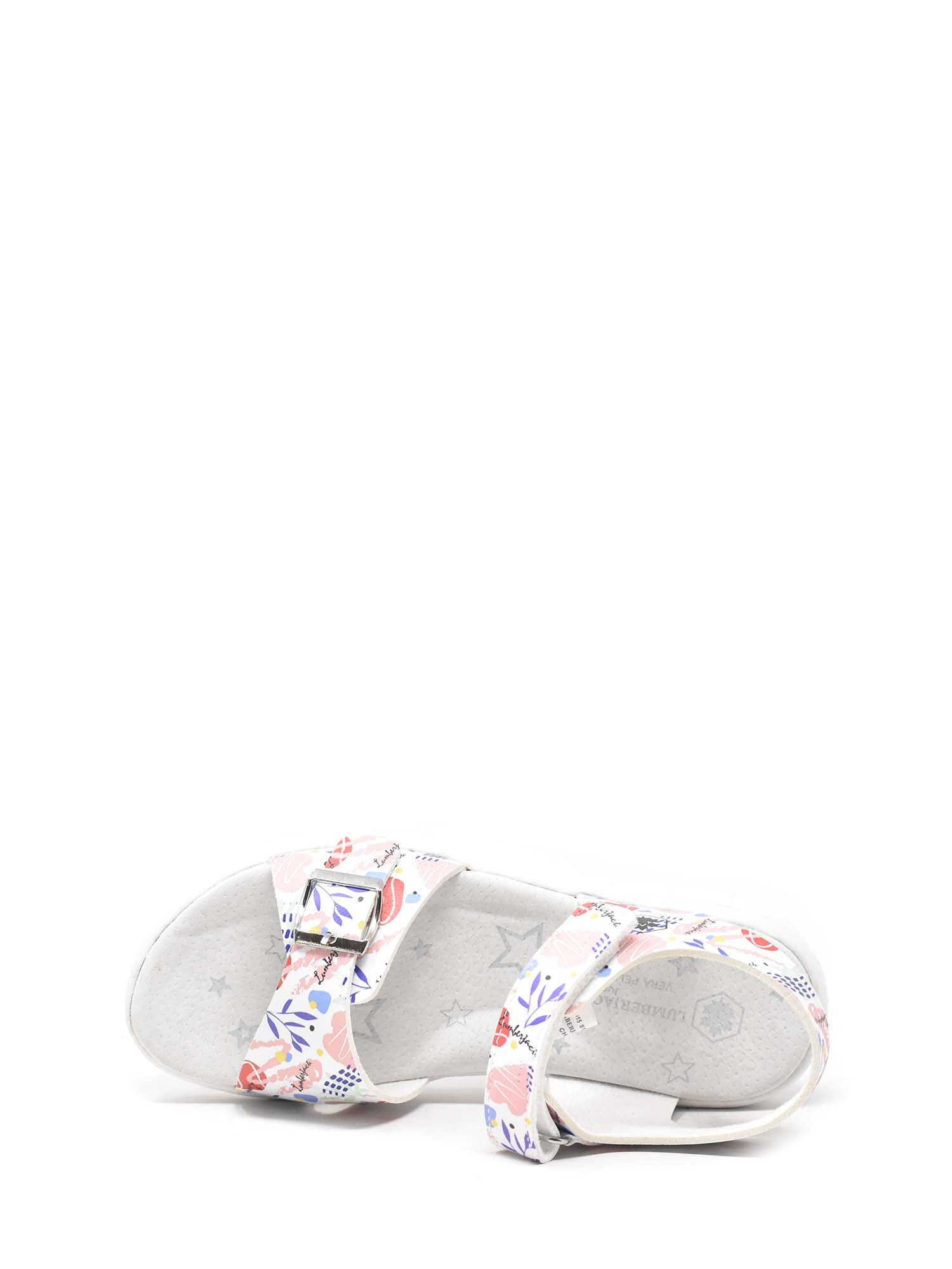Sandali con strappi Bianco Rosa Lumberjack