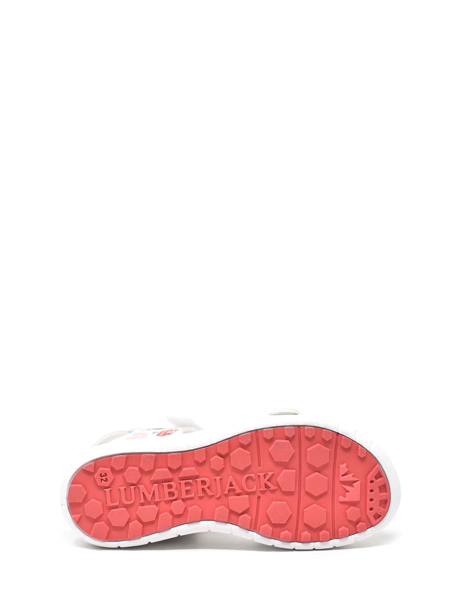 Sandali con strappi Bianco Rosa Lumberjack