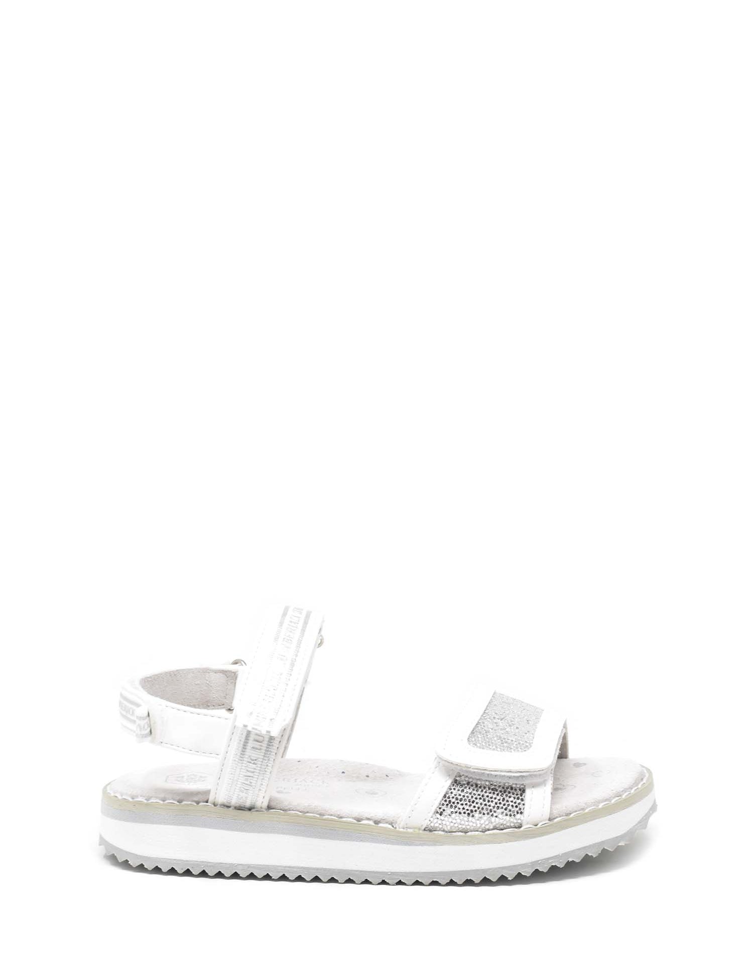 Sandali con strappi Bianco Argento Lumberjack