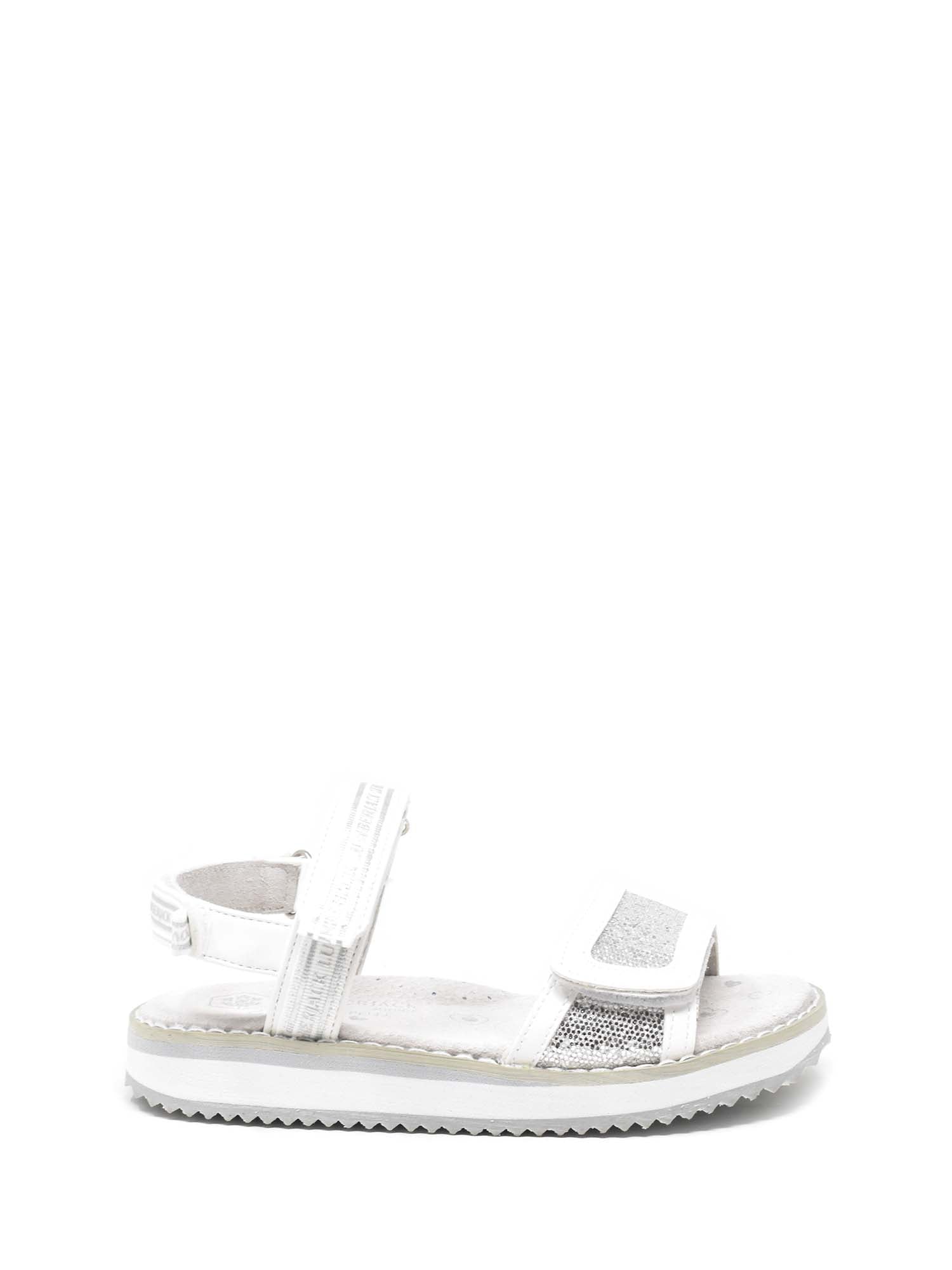 Sandali con strappi Bianco Argento Lumberjack