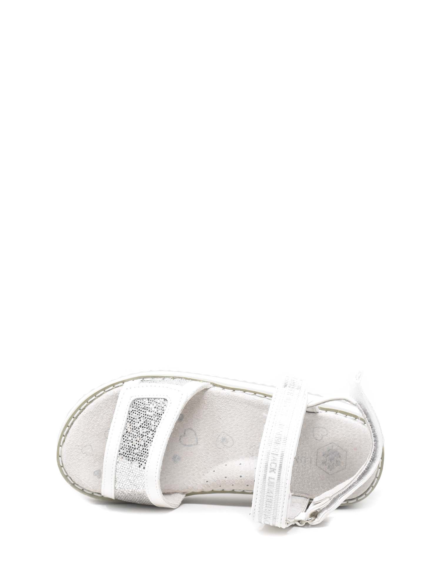 Sandali con strappi Bianco Argento Lumberjack