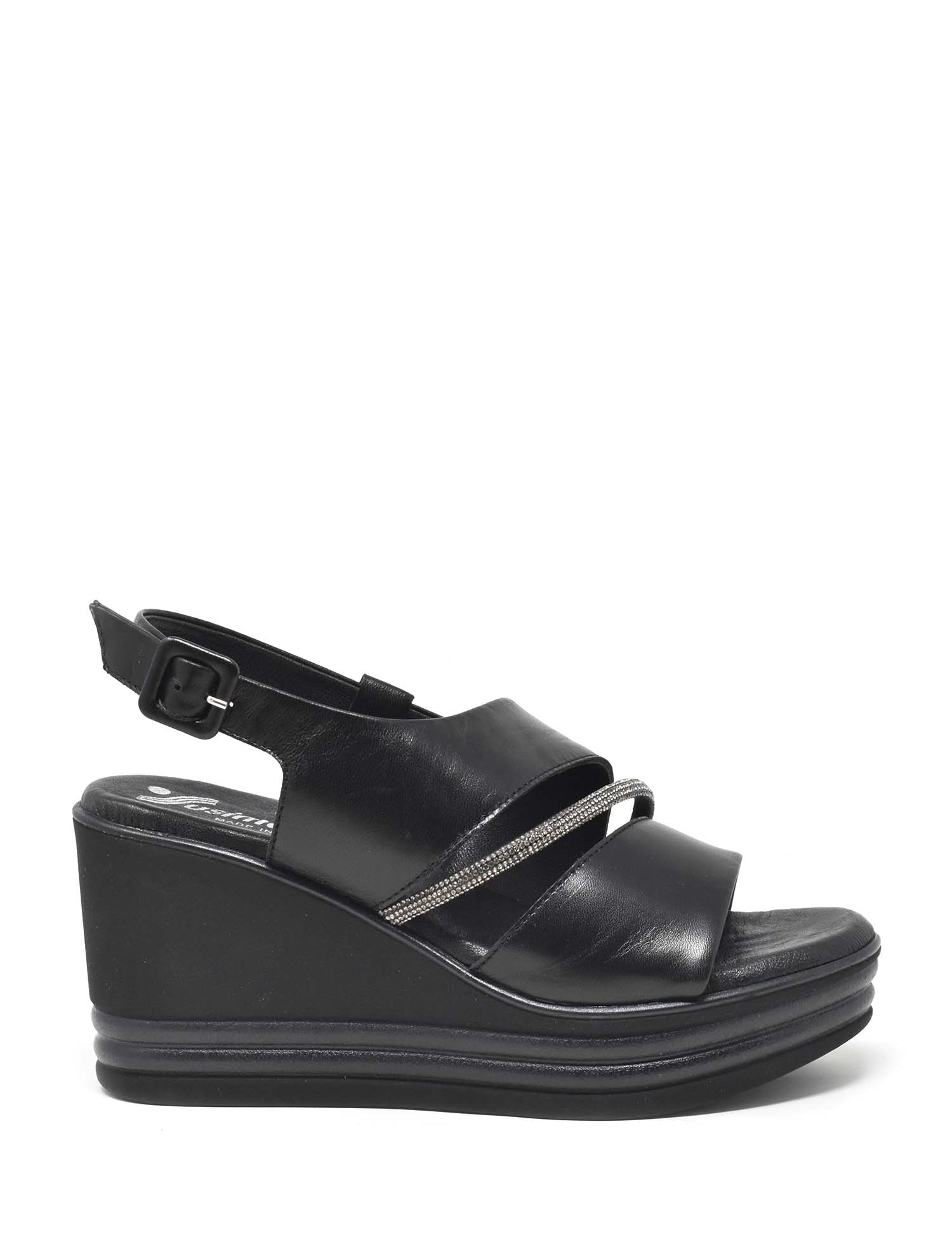 Sandali zeppa Nero Susimoda