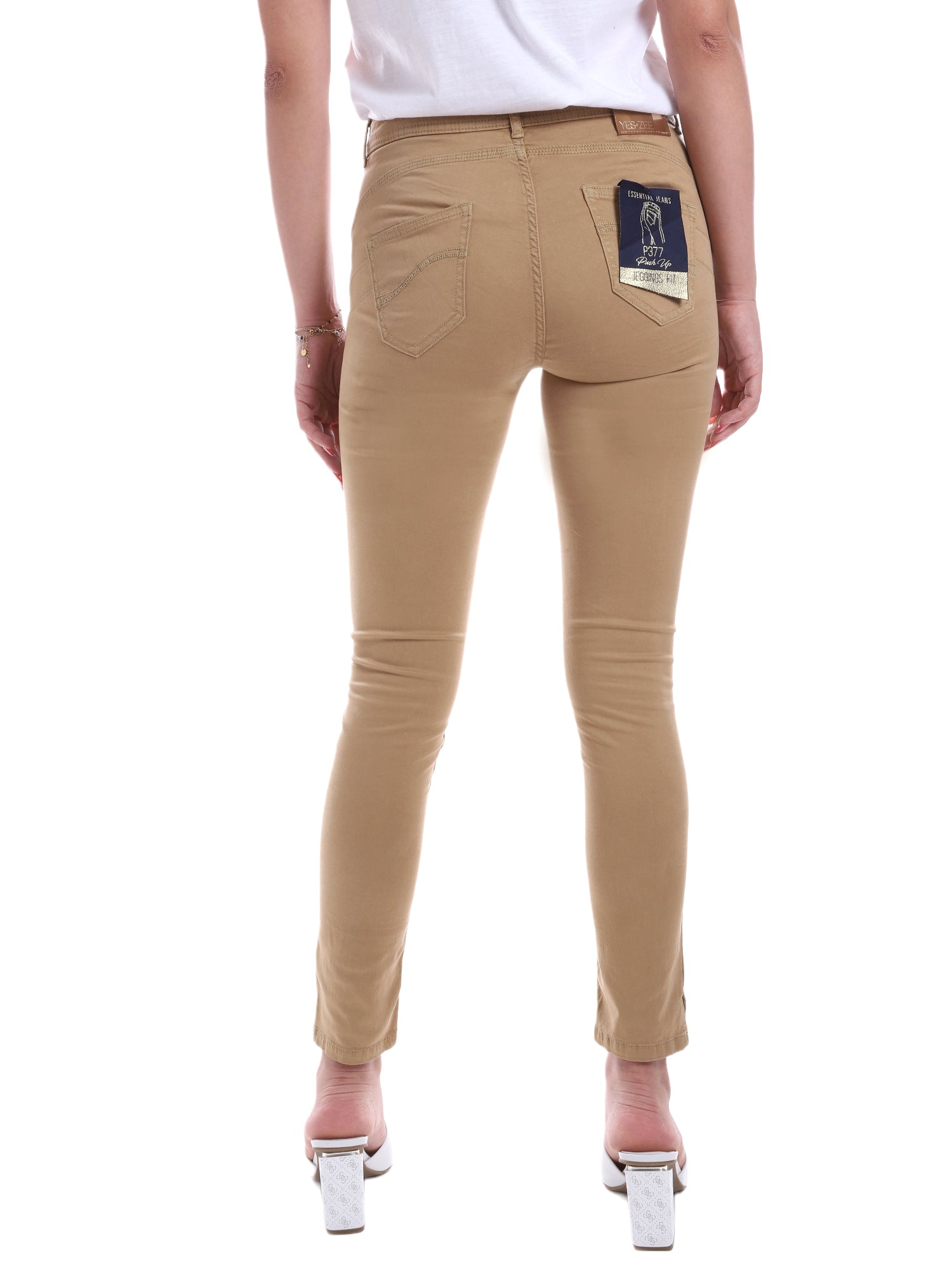 Pantaloni Beige Yes-zee