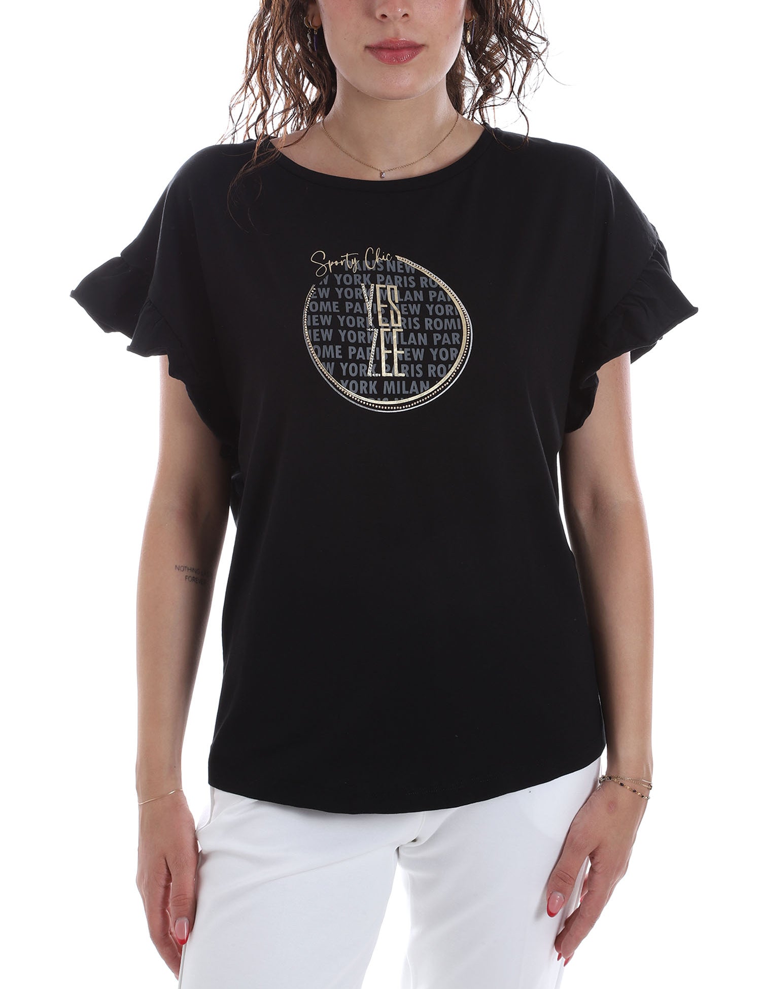 T-shirt Nero Yes-zee