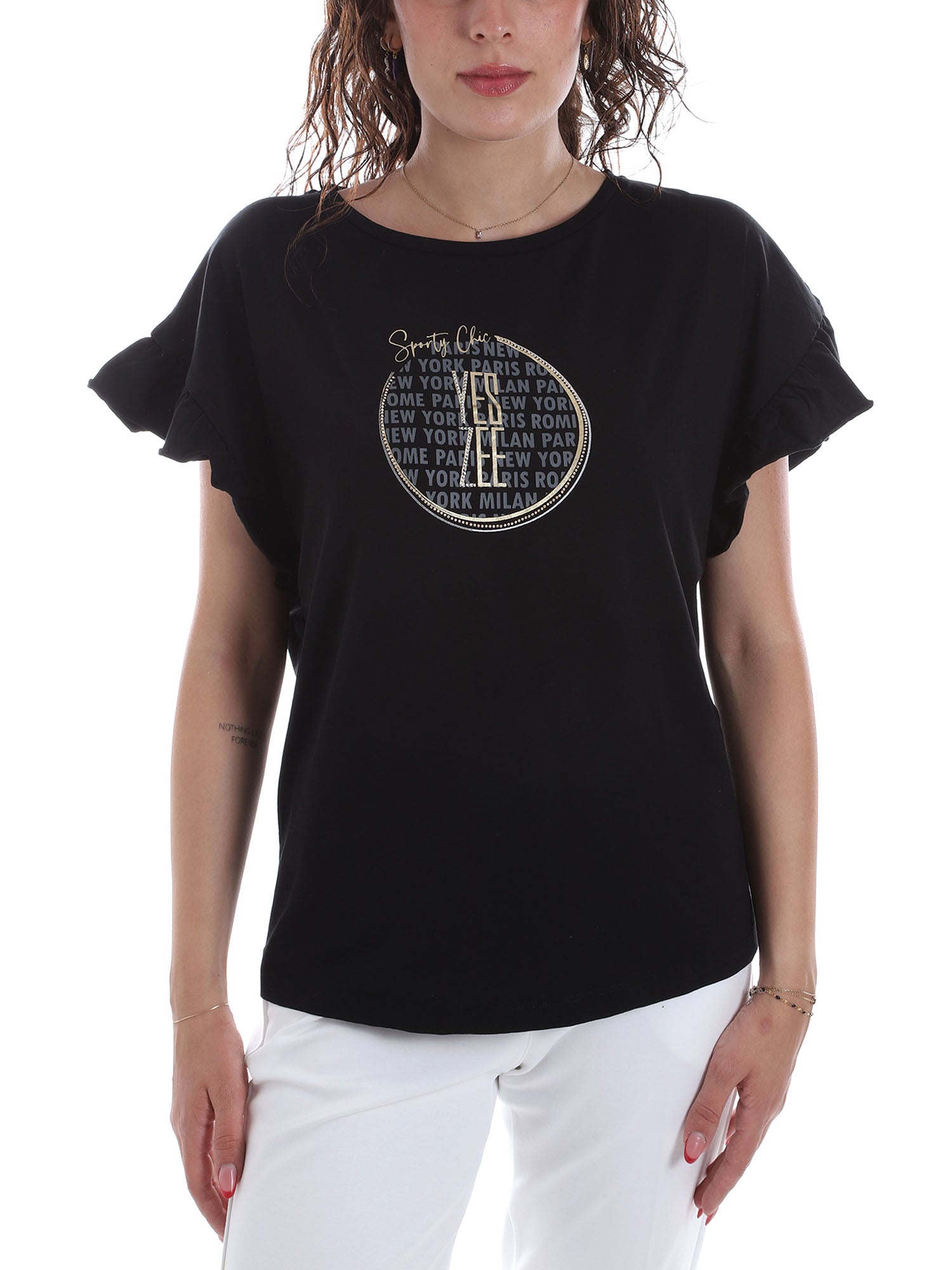 T-shirt Nero Yes-zee