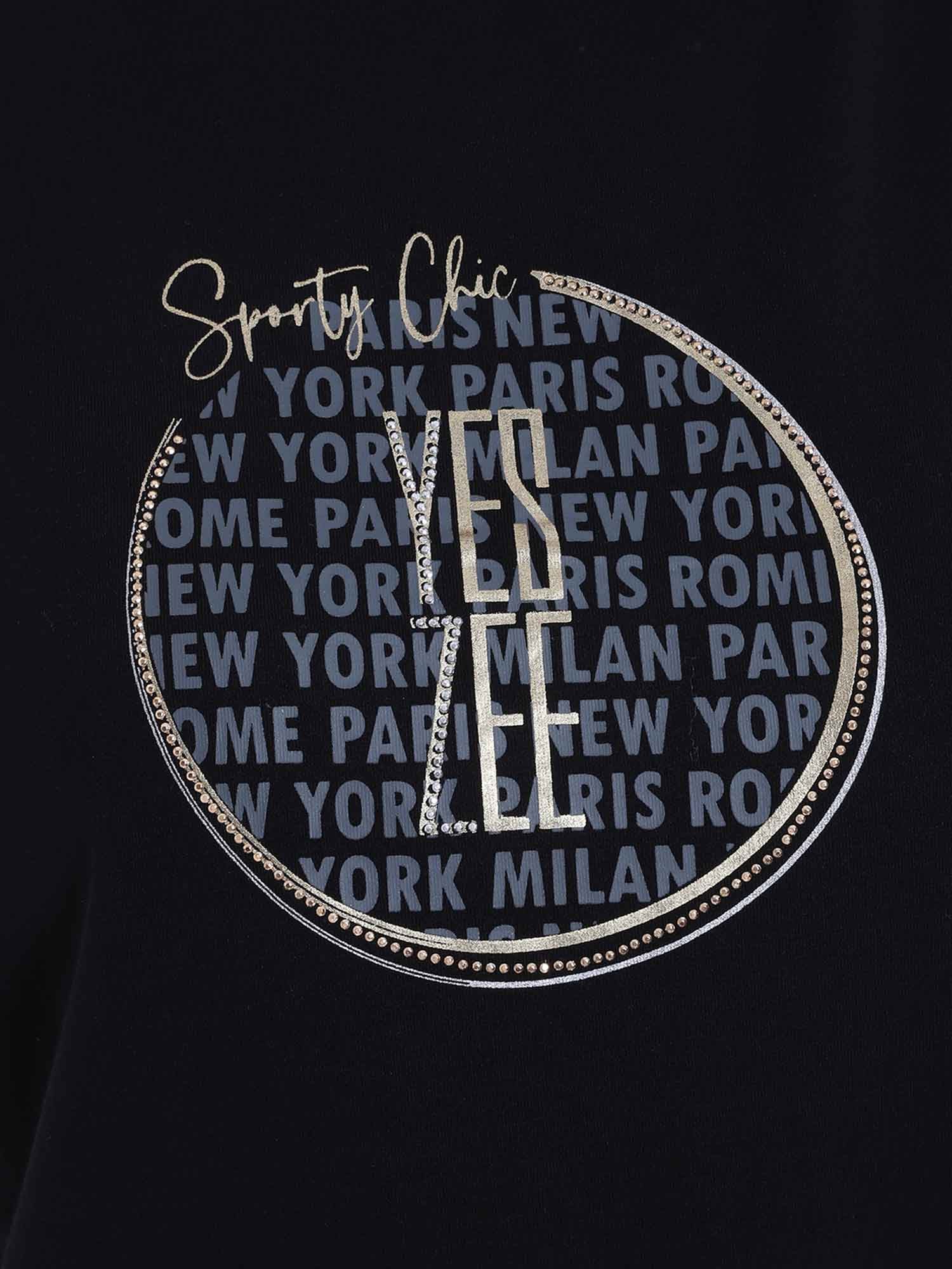 T-shirt Nero Yes-zee