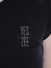T-shirt Nero Yes-zee