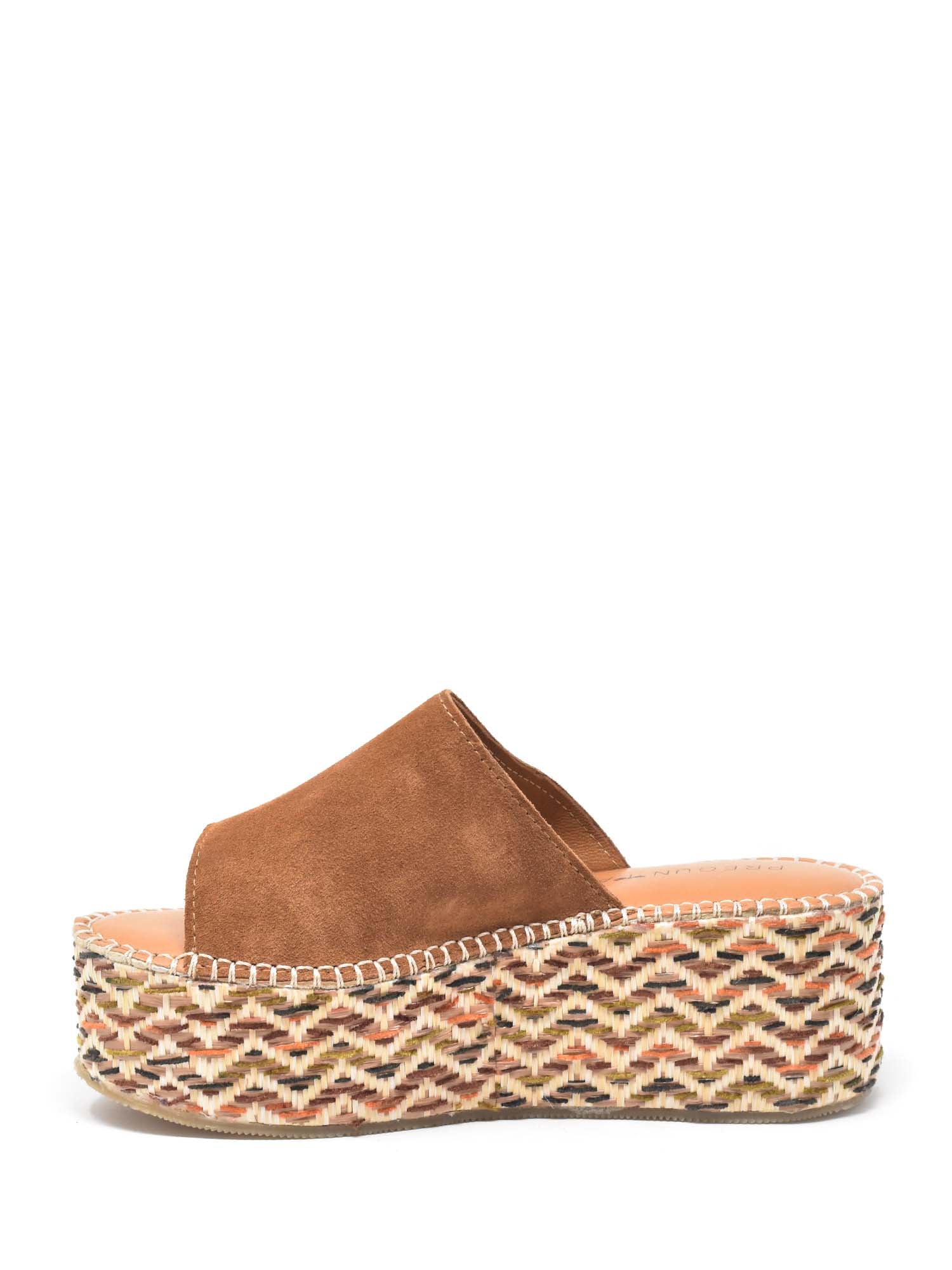 Sandali zeppa Marrone Pregunta