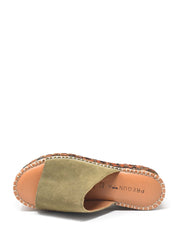 Sandali zeppa Verde Pregunta