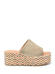 Sandali zeppa Grigio Pregunta