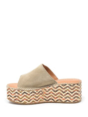 Sandali zeppa Grigio Pregunta