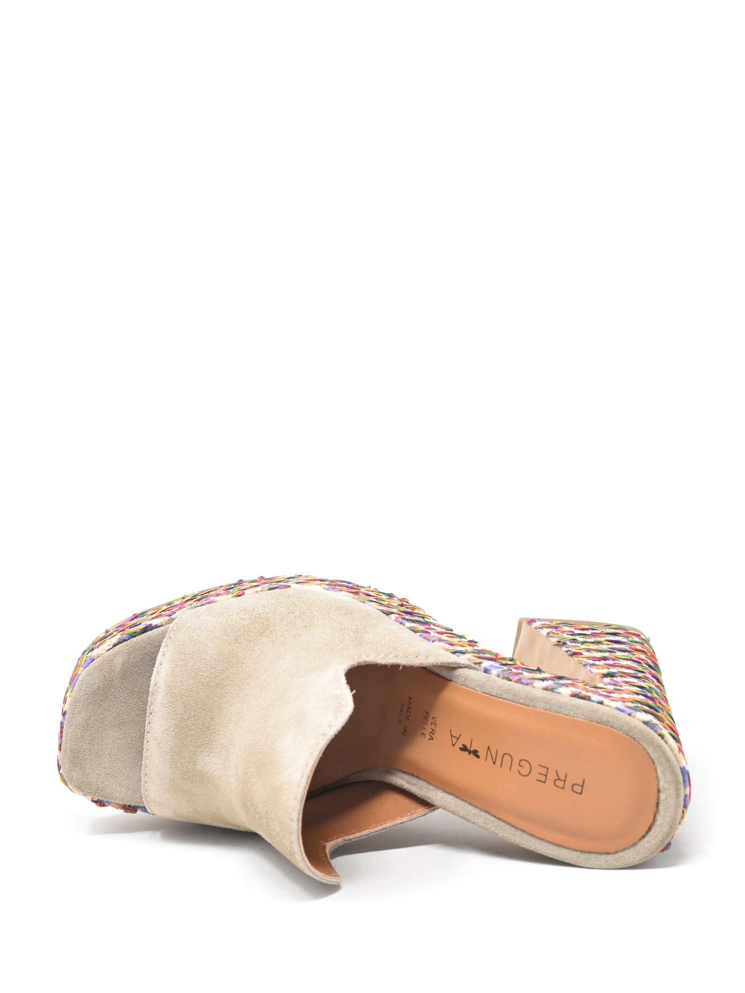 Sandali tacco Beige Pregunta