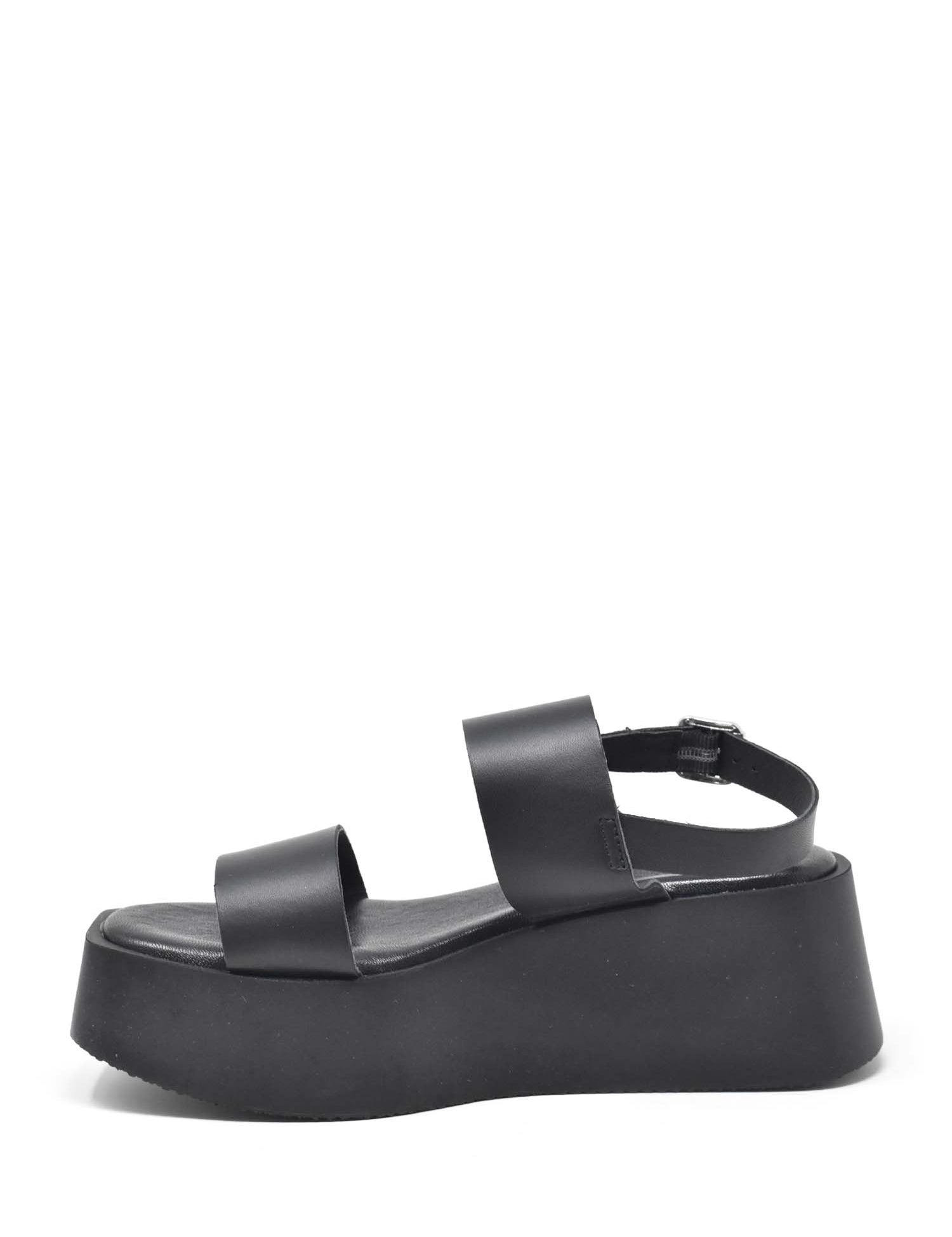 Sandali zeppa Nero Cinzia Soft