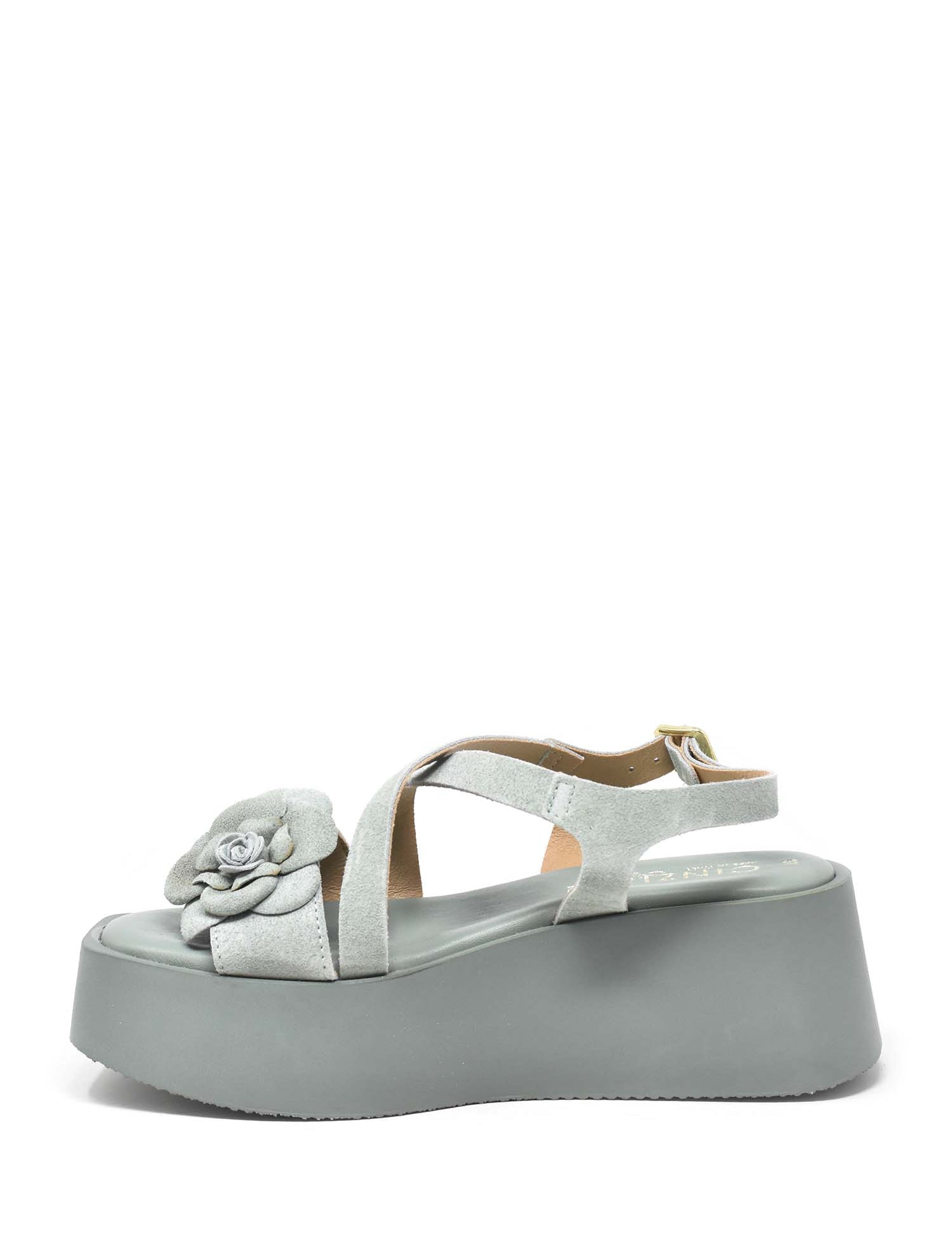 Sandali zeppa Verde Cinzia Soft