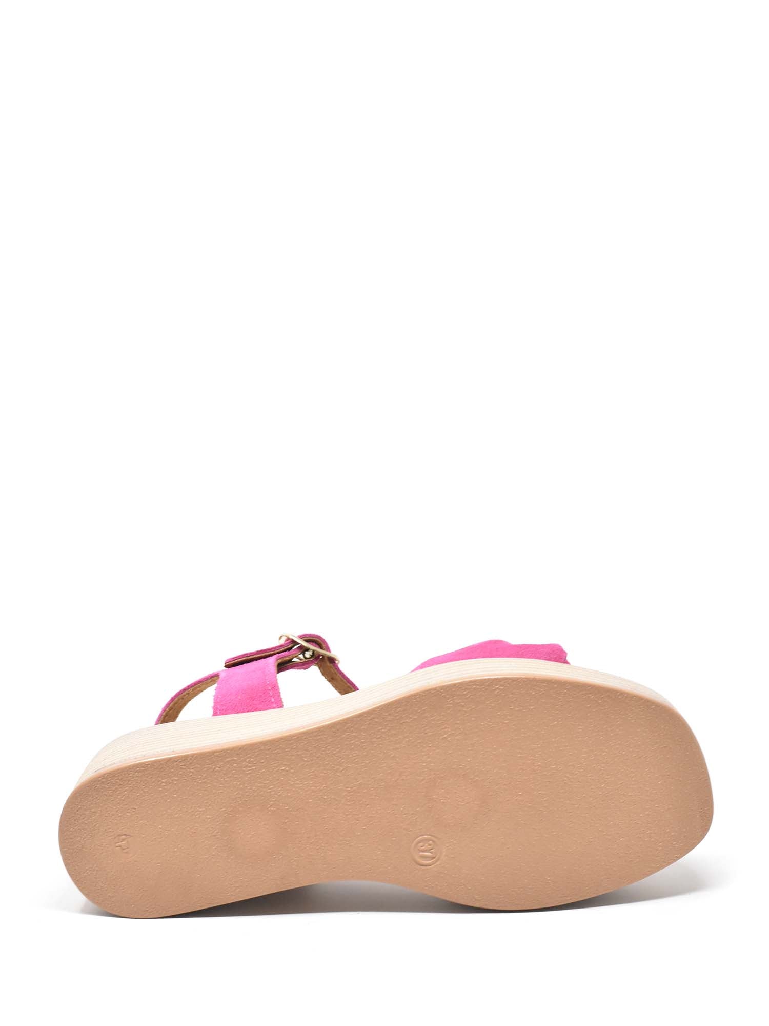 Sandali zeppa Fucsia Cinzia Soft
