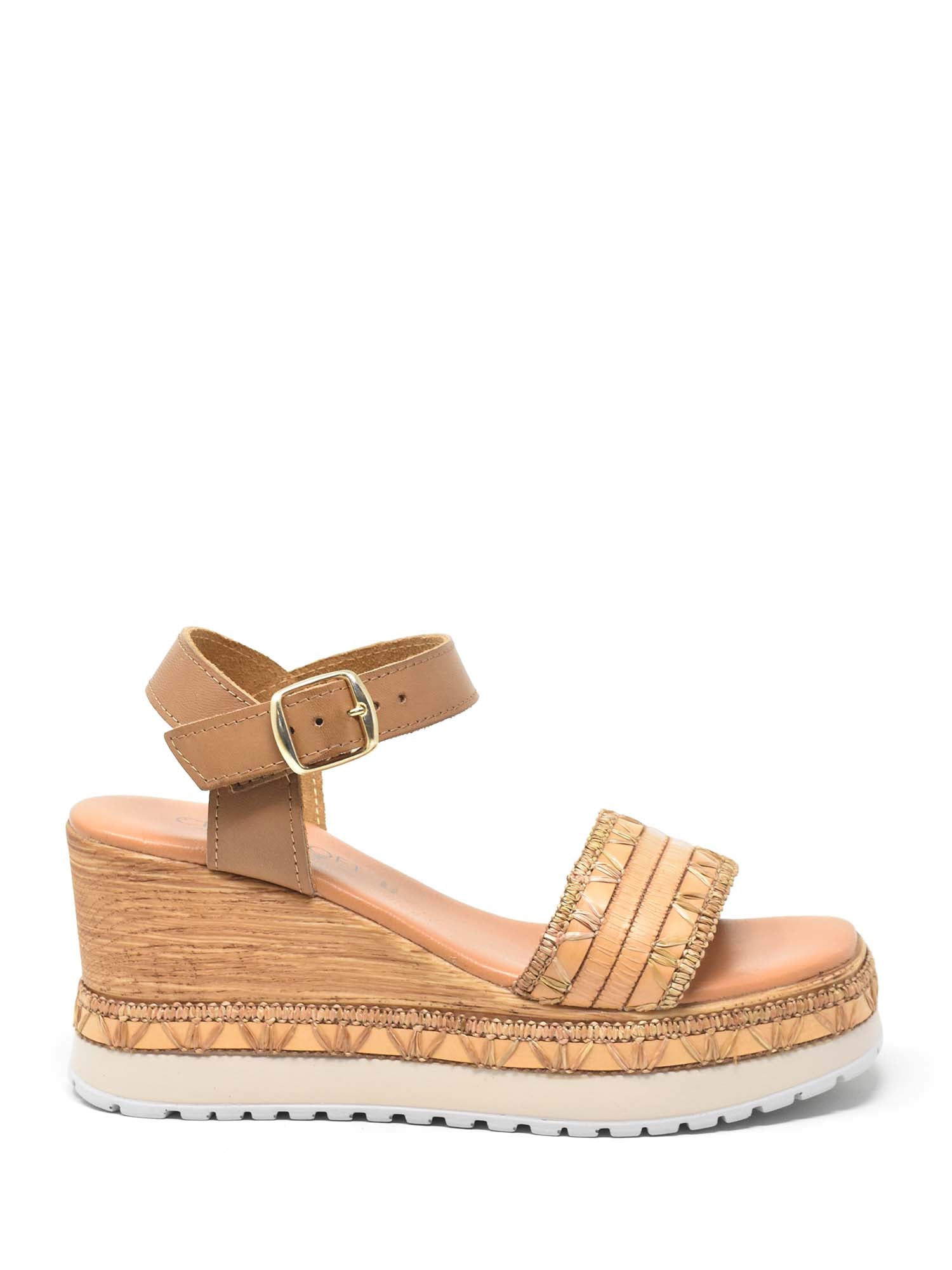 Sandali zeppa Marrone Cinzia Soft