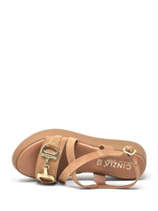 Sandali zeppa Marrone Cinzia Soft