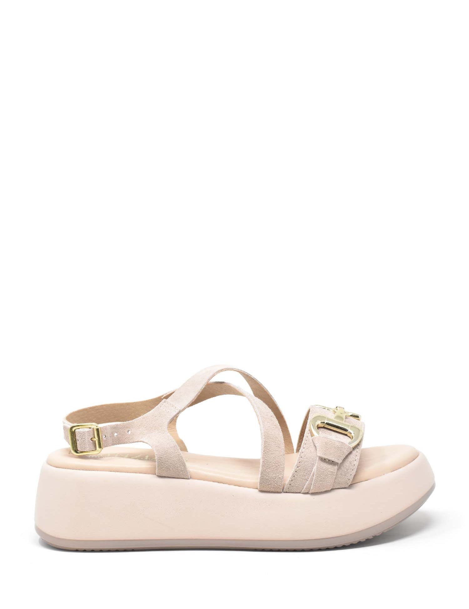 Sandali zeppa Beige Cinzia Soft