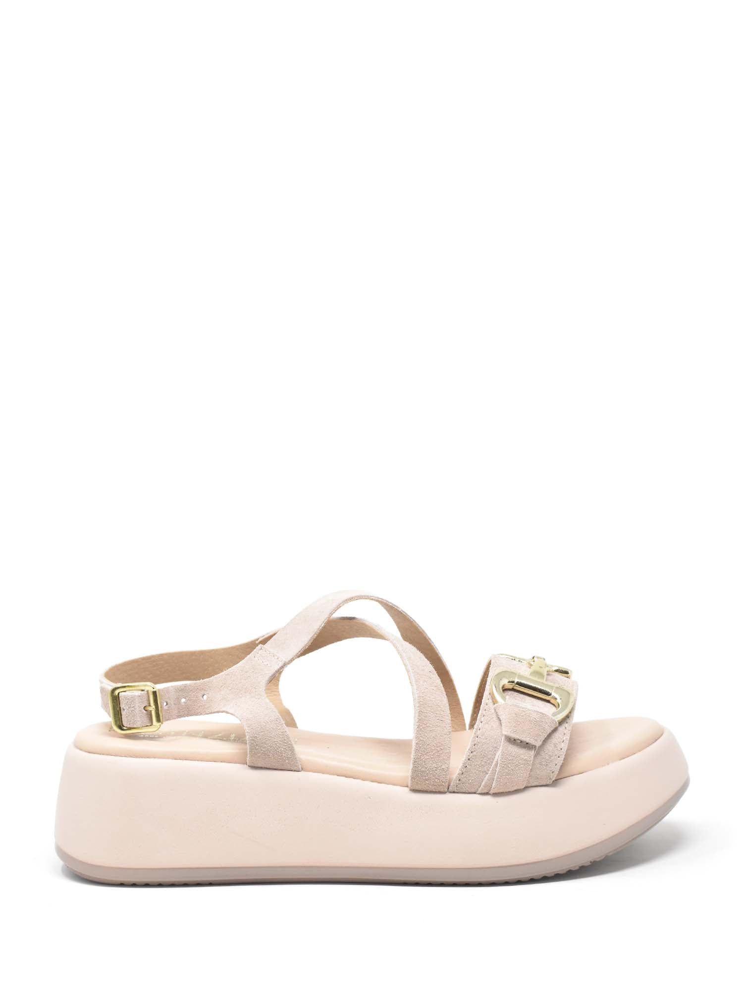 Sandali zeppa Beige Cinzia Soft