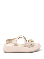 Sandali zeppa Beige Cinzia Soft