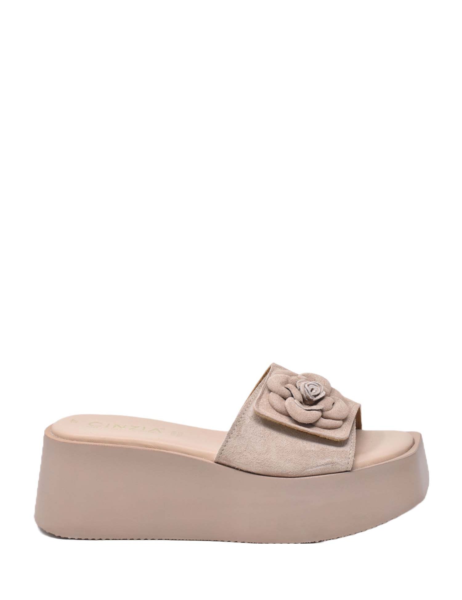 Sandali zeppa Beige Cinzia Soft