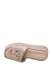 Sandali zeppa Beige Cinzia Soft