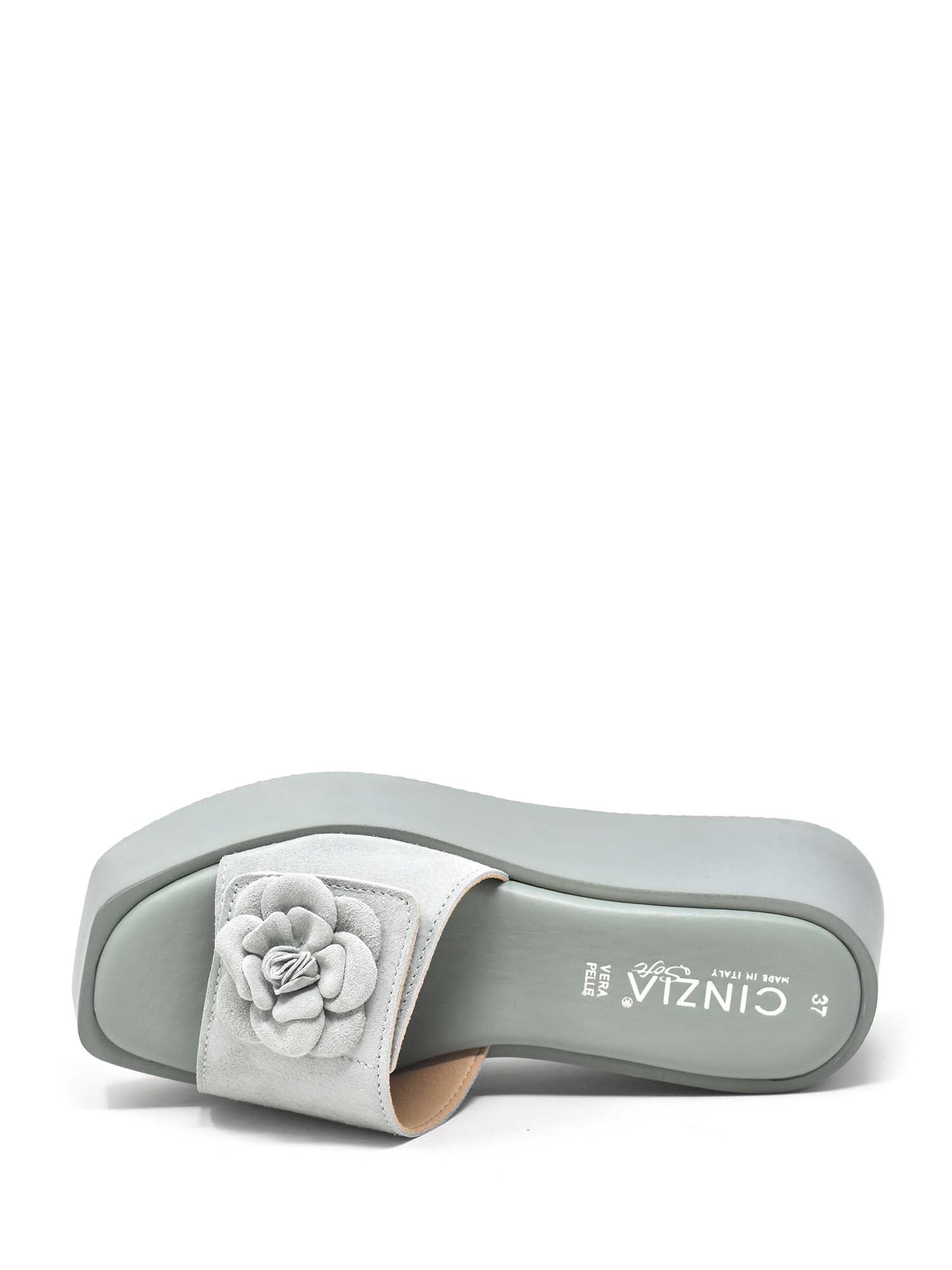 Sandali zeppa Verde Cinzia Soft