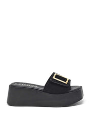 Sandali zeppa Nero Cinzia Soft