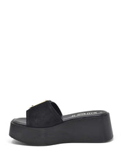 Sandali zeppa Nero Cinzia Soft