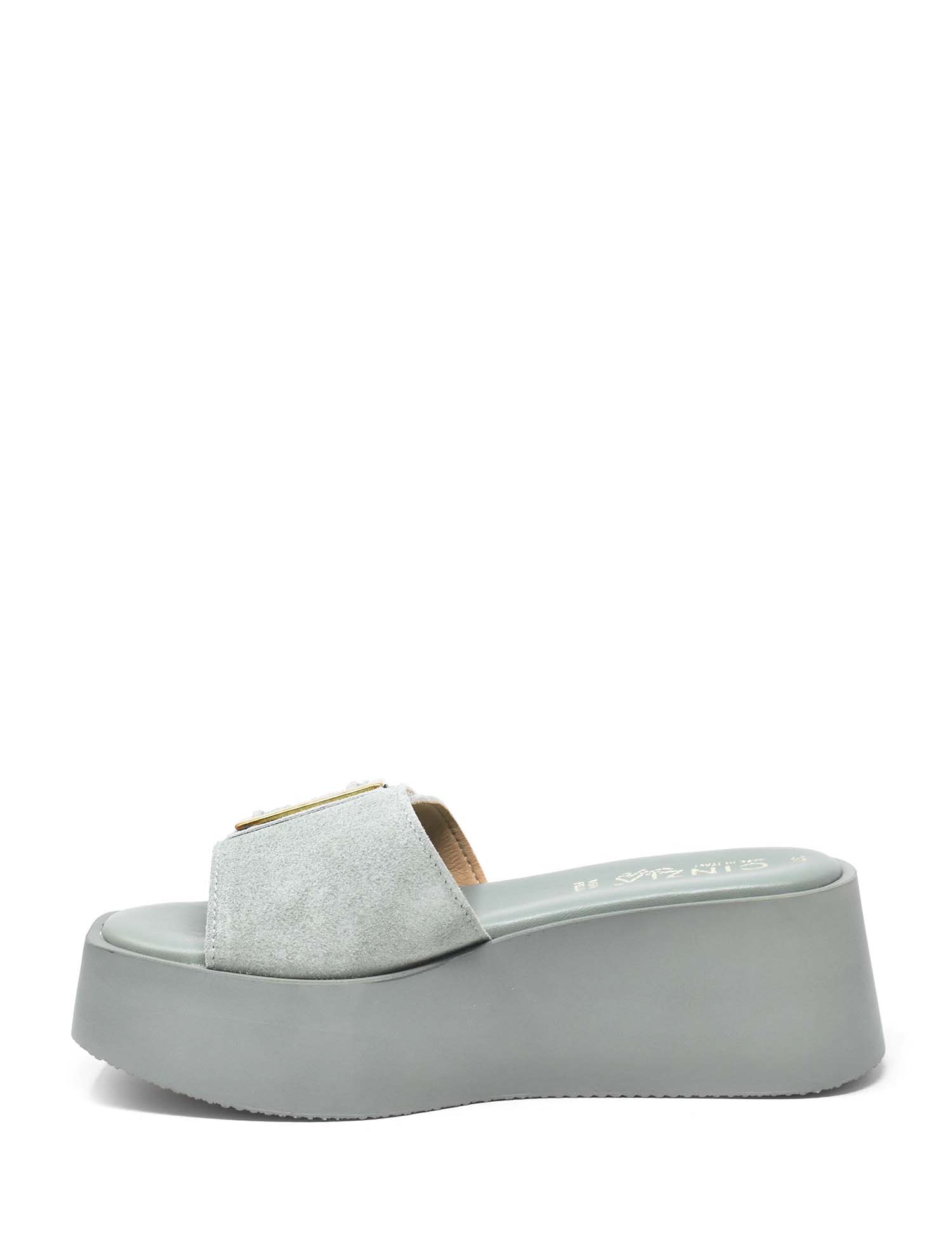 Sandali zeppa Verde Cinzia Soft